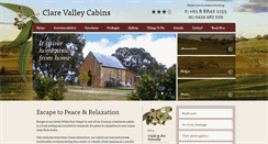 Desktop Screenshot of clarevalleycabins.com.au